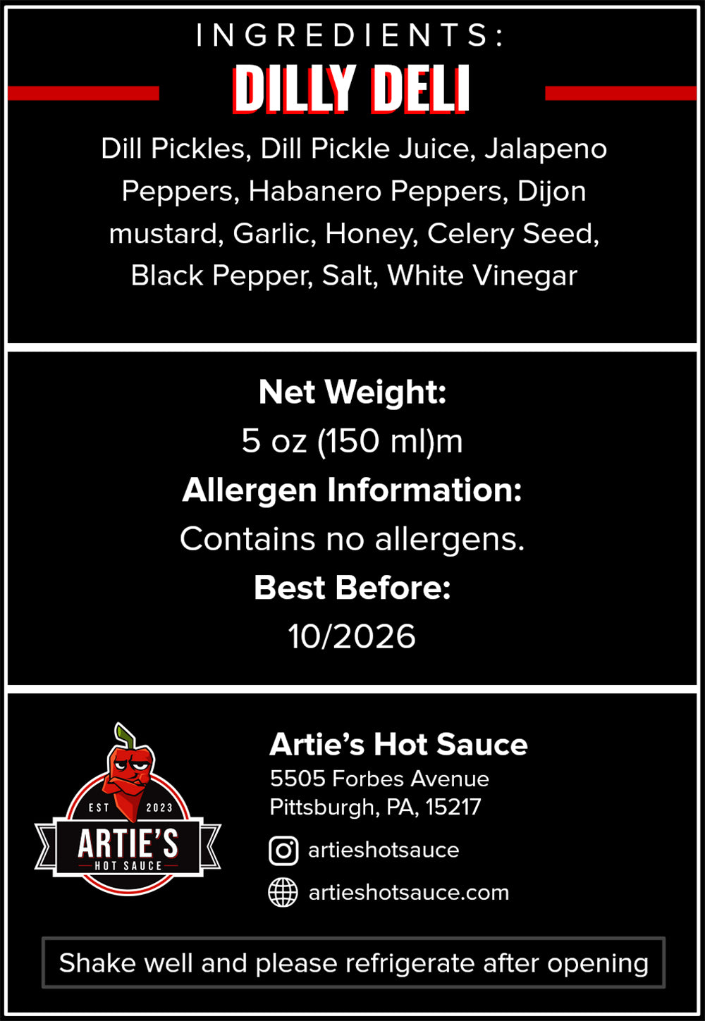 Dilly Deli Label