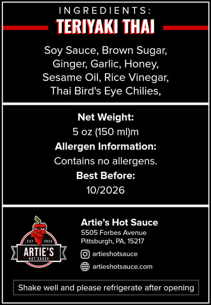 Teriyaki Thai Label
